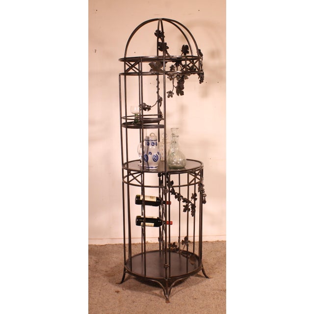 Wrought Iron Bar with Bunches of Grapes, 1970s For Sale - Image 13 of 15