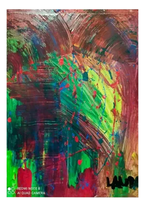 Laura Placa, Chaos, Original Acrylic on Canvas, 2020s