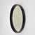 Late 20th Century Mid-Century Modern Round Wall Mirror with Black Leather Frame, 1970s For Sale - Image 5 of 11