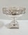 Vintage Silverplate Swan Pedestal Compote Bowl With Pierced Gallery Centerpiece For Sale - Image 10 of 10