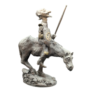 1980s Limited Edition (149/275) Bronze Sculpture "Don Quixote" by Charles Bragg