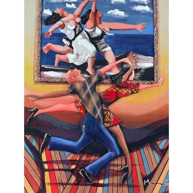 Contemporary Contemporary Glynn Marcus “Life Imitating Art (Picasso Painting)” Giclee on Canvas With Hand Embellishment and Bas Relief Signed For Sale - Image 3 of 11