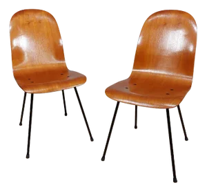 Italian Chairs by Carlo Ratti, 1950s, Set of 2