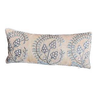 Antique Safavid Style Isfahan Metallic Embroidered Textile Pillow, 17th Century For Sale