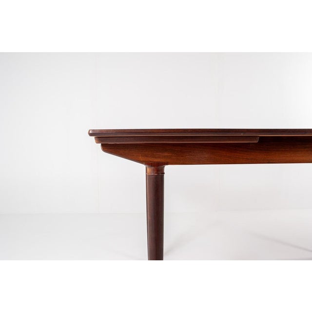 1960s Mid-Century Danish Rosewood Extendable Dining Table by Harry Østergaard, 1960s For Sale - Image 5 of 16