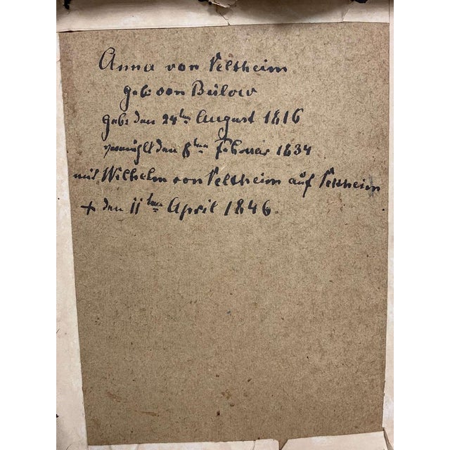 Portraits, Watercolours, Early 1800s, Framed, Set of 2 For Sale - Image 12 of 18