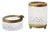 French Cut Crystal Gilt Bronze Vanity Accessories or Smoking Set, Early 20th C For Sale