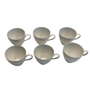 Eva Zeisel for Haviland China Germany Set of Six White Cups