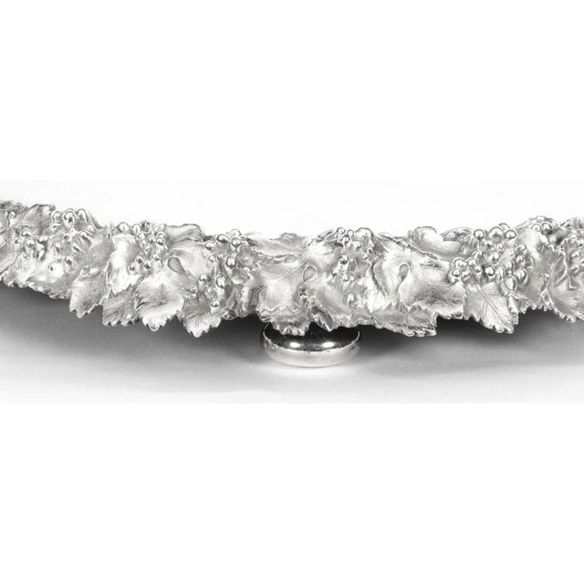 Victorian Silver Plated Mirrored Top Cake Stand For Sale - Image 3 of 9