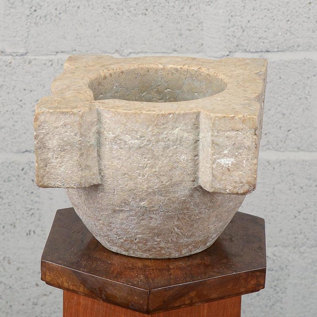 19th Century Stone Mortar, Italy, Early 19th Century For Sale - Image 5 of 13