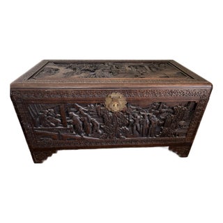 Vintage Chinese Camphor Chest For Sale