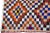 Mid-20th Century Turkish Kilim Multicolor Handmade Geometric Wool Rug For Sale - Image 4 of 8