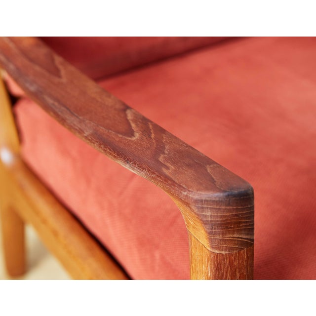 Mid-Century Modernn Senator Easy Chair by Ole Wanscher for France Peter Jeppesen, 1970s For Sale - Image 9 of 14