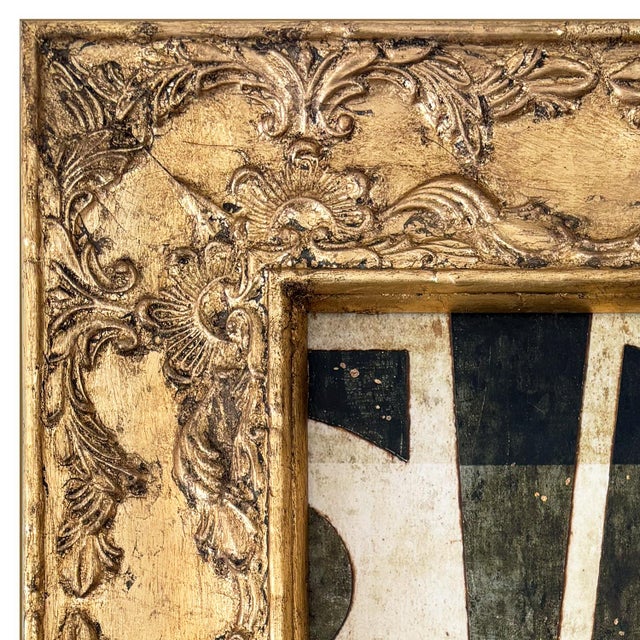 Various Artists Contemporary Black and White Collage in Vintage Ornate Gold Frame For Sale - Image 4 of 6
