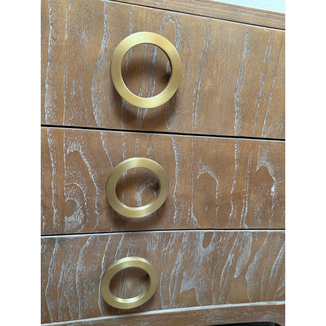 Brownstone Atherton Nightstand, Distressed Teak Wood For Sale In San Francisco - Image 6 of 12