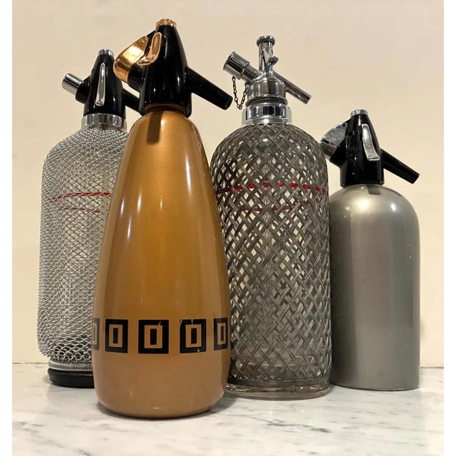 1960s Collection of 4 Mid Century Modern Vintage Seltzer Spritzers For Sale - Image 5 of 5