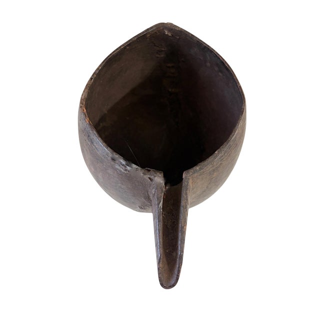 Vintage Lg African Kuba Wooden Cup Congo For Sale - Image 4 of 10