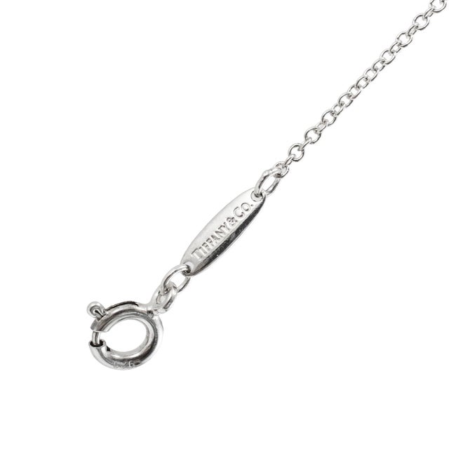 Tiffany & Co. Elsa Peretti 925 and 18k Rose Gold Open Heart Pendant Necklace For Sale In Houston - Image 6 of 10