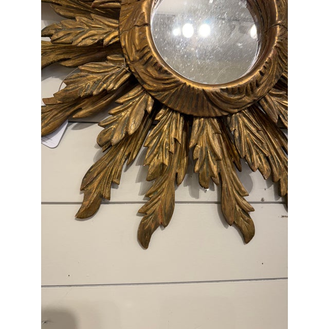 Vintage Sunburst Mirror For Sale - Image 4 of 8