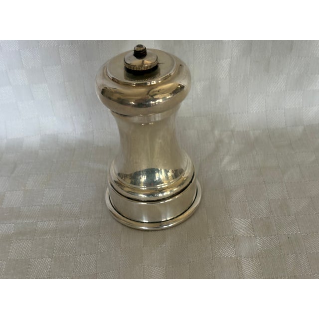 Art Nouveau Late 19th Century Sterling Silver Pepper Mill For Sale - Image 3 of 9