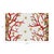 Contemporary Coral Reef Vegan Leather Rectangle Pebble Placemat, Set of 4 For Sale - Image 3 of 5