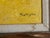 Yellow Large Vintage Original Oil Painting by Rj Fowles Wwii Veteran Red Sailing Ship Yellow Ocean Background Framed and Matted For Sale - Image 8 of 11
