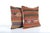 Striped Design Turkish Anatolian Kilim Pillow Cover - A Pair Elevate your home decor with these exquisite 18" x 18''...