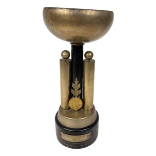 Vintage Italian Brass Sports Trophy, 1920s For Sale