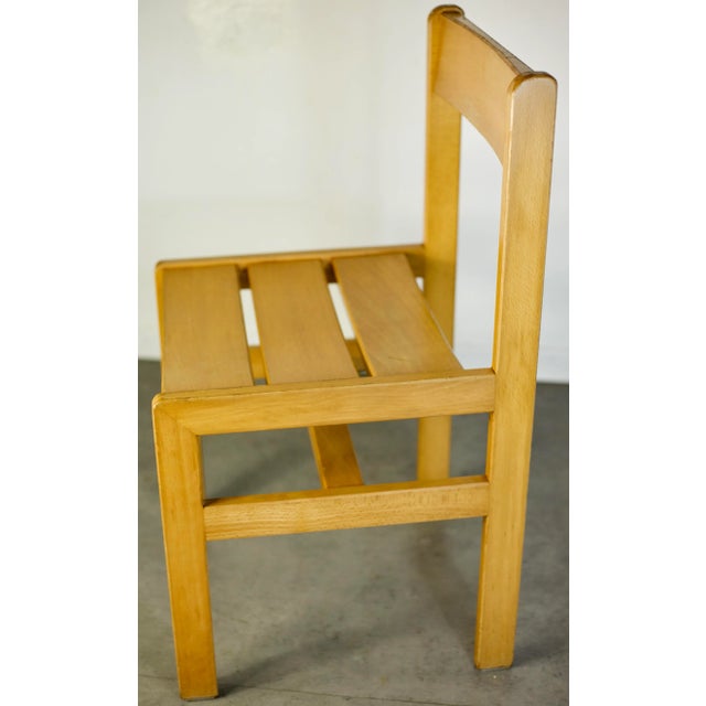 André Sornay Vintage Wooden Side Chair by André Sornay, 1960s For Sale - Image 4 of 6