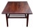 Mid Century Danish Modern Side Table With Slatted Shelf For Sale