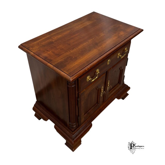 Vintage Jamestown Sterling Chippendale Style Mahogany Nightstand For Sale In Greensboro - Image 6 of 10