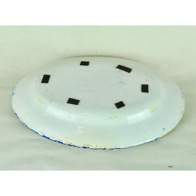 Hand Painted Portuguese Plate, 1930s For Sale - Image 11 of 12