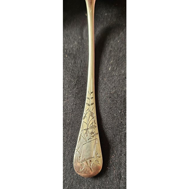 Antique French Minerva and Vermeil Silver Teaspoons by Henri Soufflot, Paris, France, 1890s, Set of 6 For Sale - Image 6 of 10