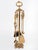 Spectacular and Exceptionally Heavy 1950s Spanish Revival Style Solid Sand-Cast Brass 5-Piece Fireplace Tools Companion...