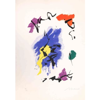 Luigi Montanarini, Abstract Composition, Original Lithograph, 1970s For Sale