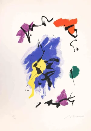 Luigi Montanarini, Abstract Composition, Original Lithograph, 1970s