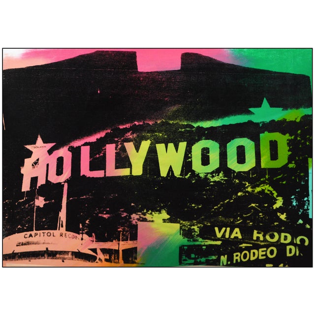 The artwork here, "The Hollywood Sign - Iconic Original", is a wonderful depiction of the Hollywood sign in California,...
