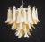 Italian Murano Style Chandelier, 53 Caramel Lattimo Glass Petals, Mazzega Style For Sale - Image 12 of 12