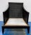 Original Retail $7797, stylish Baker / McGuire French Modern Truffle Woven Cane ST. Germain Lounge Chair, antique brass...