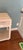 Vintage Pencil Reed Server by American Drew With Expanding Table Top & White Wash Wood For Sale In New York - Image 6 of 11