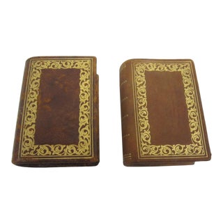 Leather Matchstick Holders, Pair For Sale