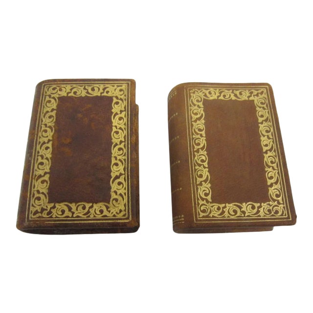 Leather Matchstick Holders, Pair For Sale