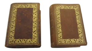 Leather Matchstick Holders, Pair