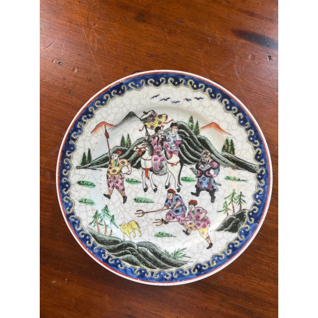 Nora Fenton Vintage Nora Fenton Chinoiserie Plates— a Pair For Sale - Image 4 of 7
