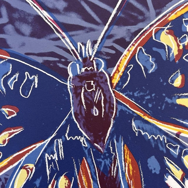 Andy Warhol 1986 Carnegie Museum of Art After Andy Warhol "Butterfly" Lithograph For Sale - Image 4 of 10