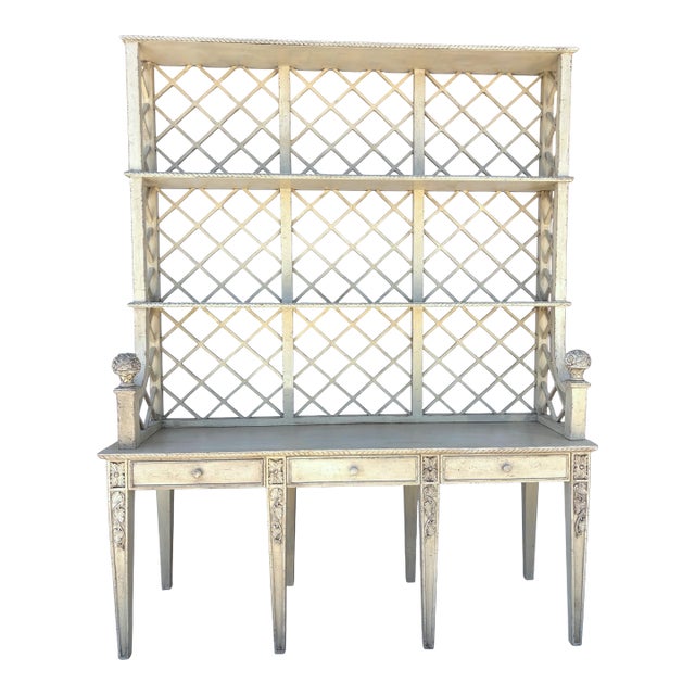 Mid Century Louis XVI Style Hutch For Sale