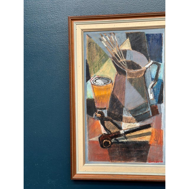 Mid-Century Modern Erik Emanuelsson, Still Life, 1960s, Oil Painting on Panel, Framed For Sale - Image 3 of 17