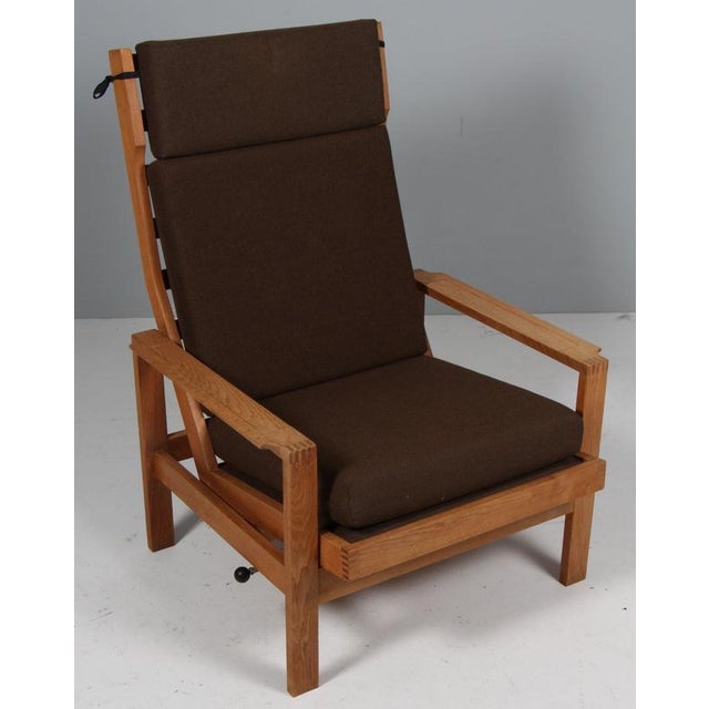 Madsen & Schubell lounge chair. Upholstered with Hallingdal wool from Kvadrat. Frame of oak. Made by Madsen & Schubell....