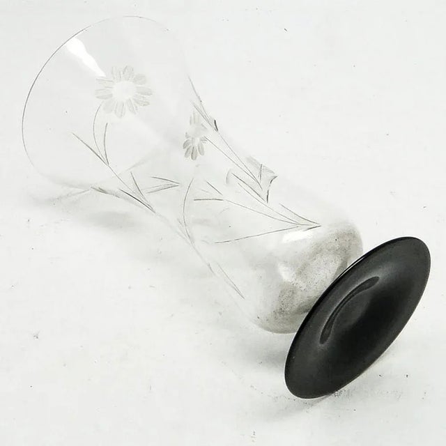 Art Deco Vase from Hortensja Glassworks, Poland, 1950s, 1930s For Sale - Image 3 of 6