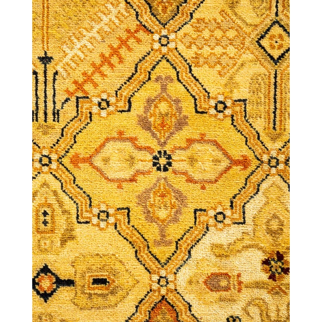Traditional Ottoman, One-of-a-Kind Hand-Knotted Area Rug - Gold, 4' 3" x 6' 2" For Sale - Image 3 of 8